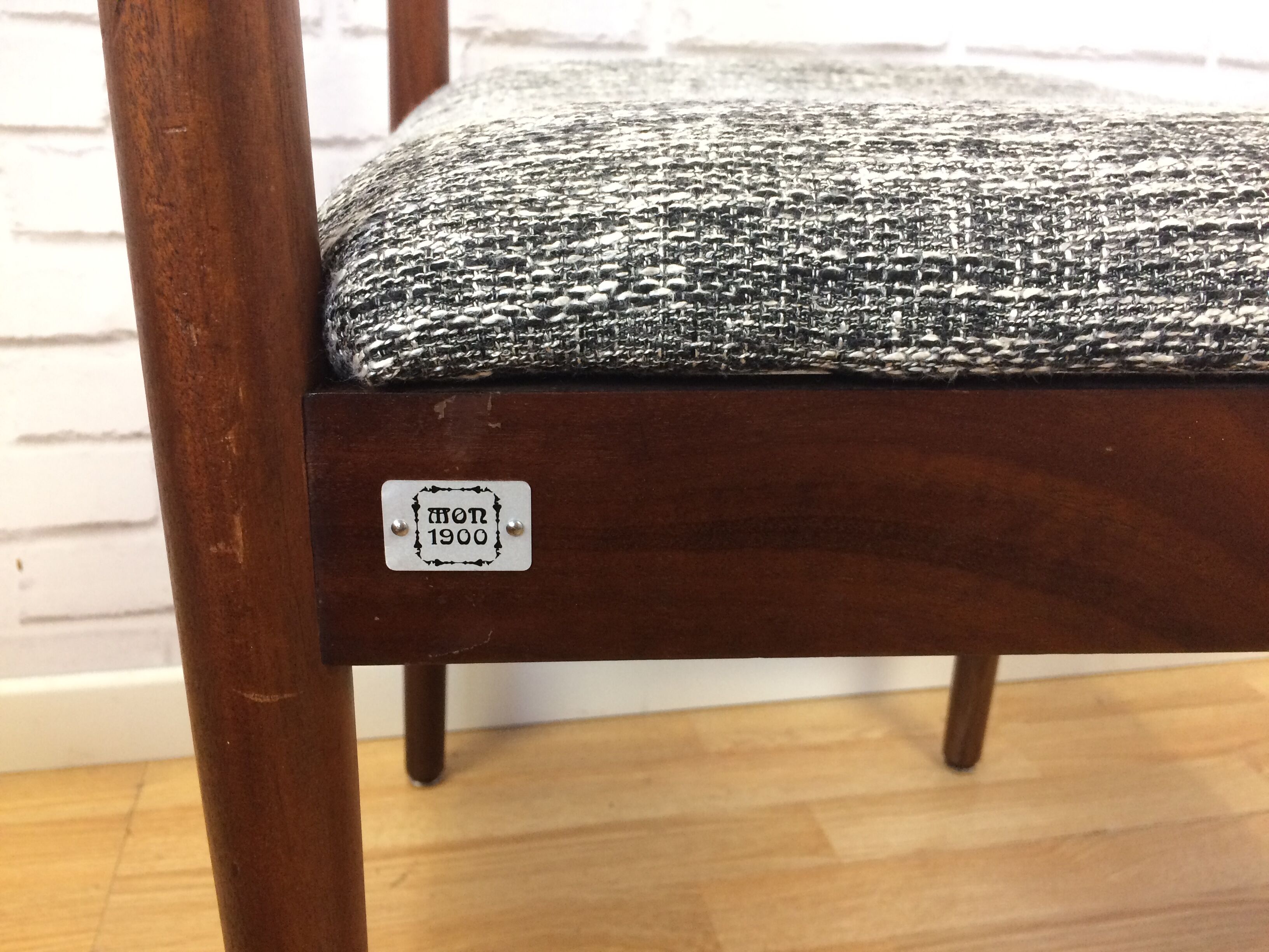 Lot of 2 teak chairs by A.H. McIntosh No.9913