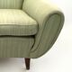 Pair of Light Green Armchairs with Wooden Structure, Italy