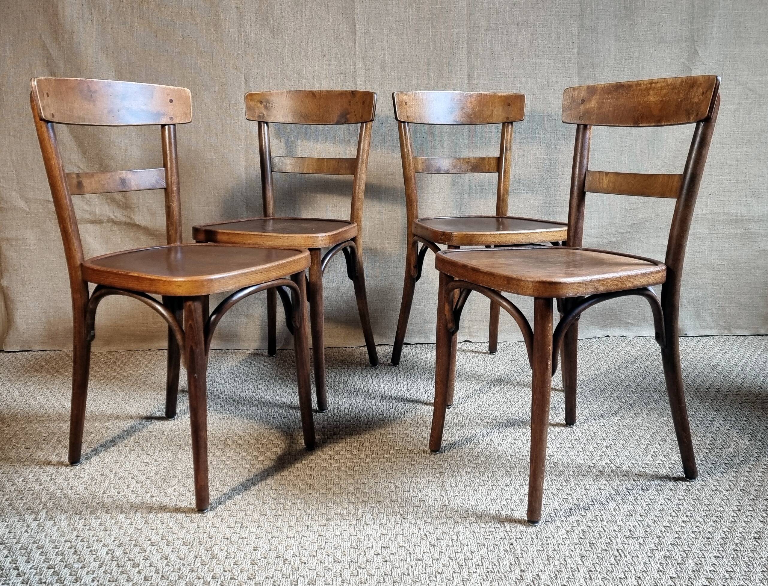 4 bistro chairs Horgen-Glaris Switzerland 30s/40s