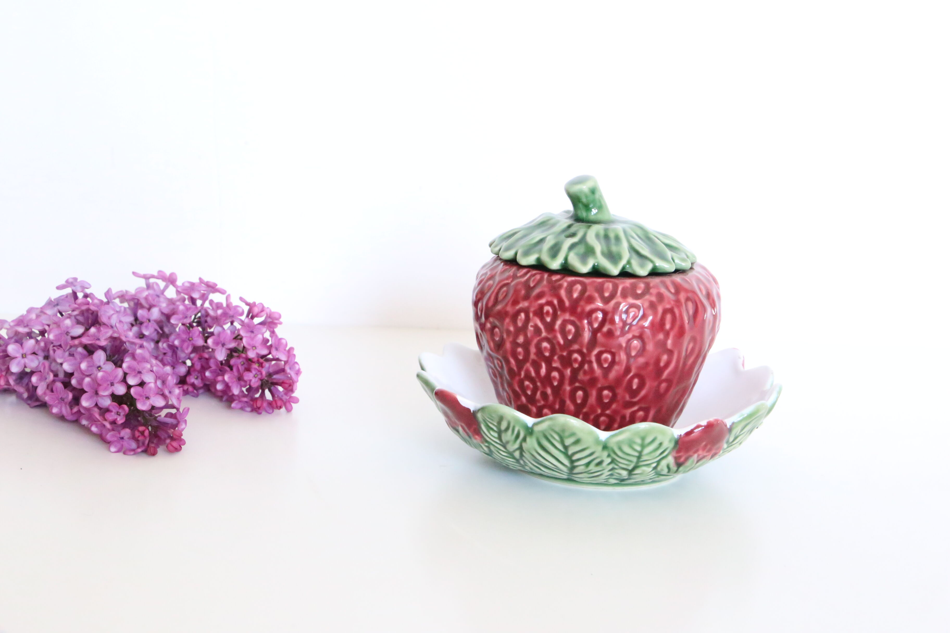 Ceramic strawberry candy