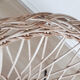 Adult rattan armchair metal feet