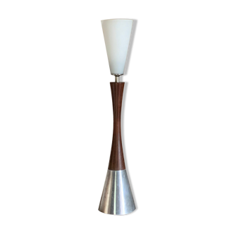 Vintage Rio rosewood diabolo table lamp