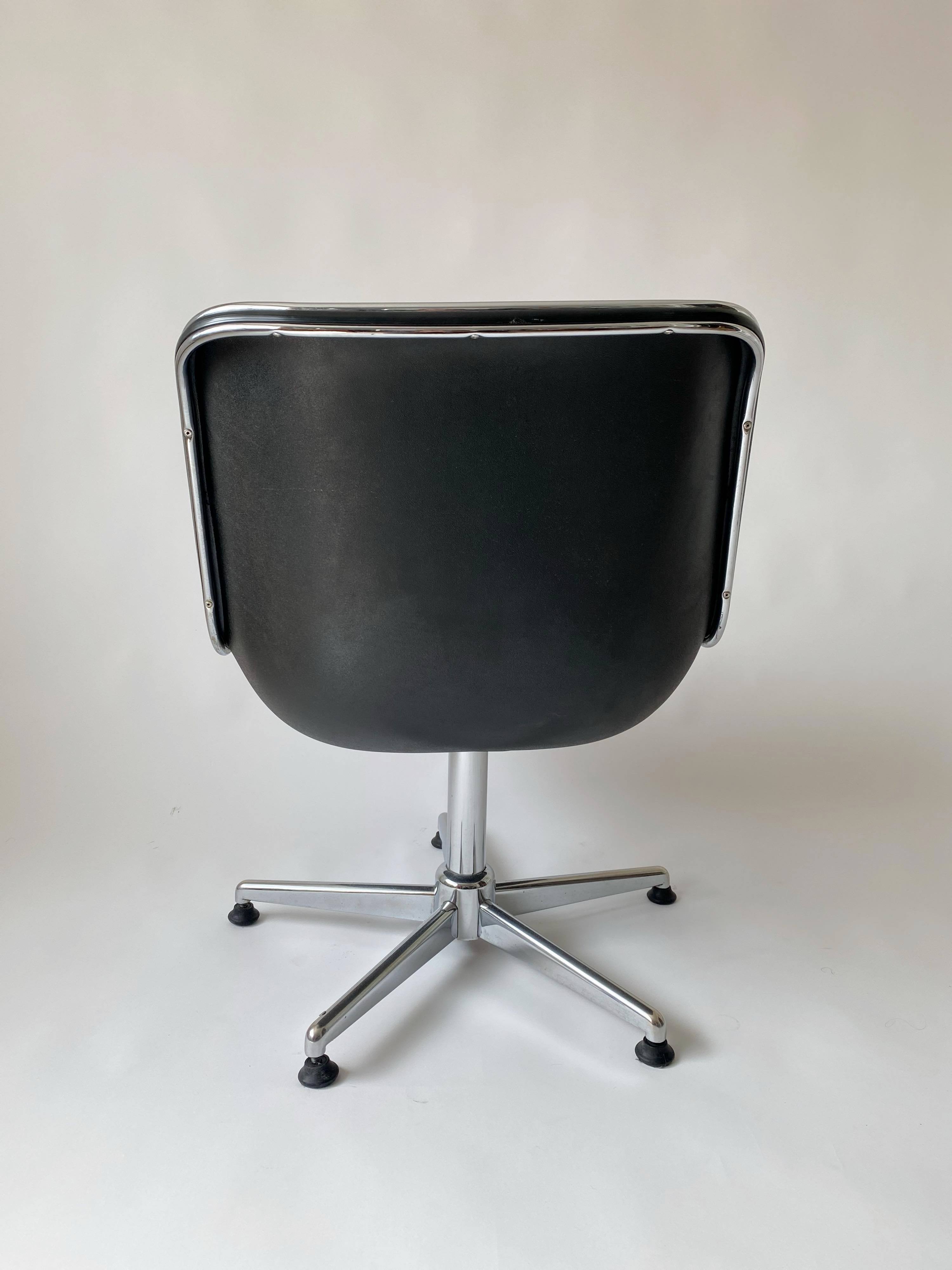 Chrome rotary chair