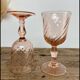 6 Rosaline liqueur glasses Arcoroc France