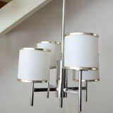 Sciolari 4-light chrome and rhodium lustre from the 1970s.