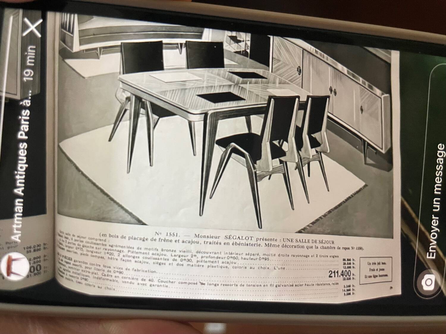 4 chairs Maurice Pré