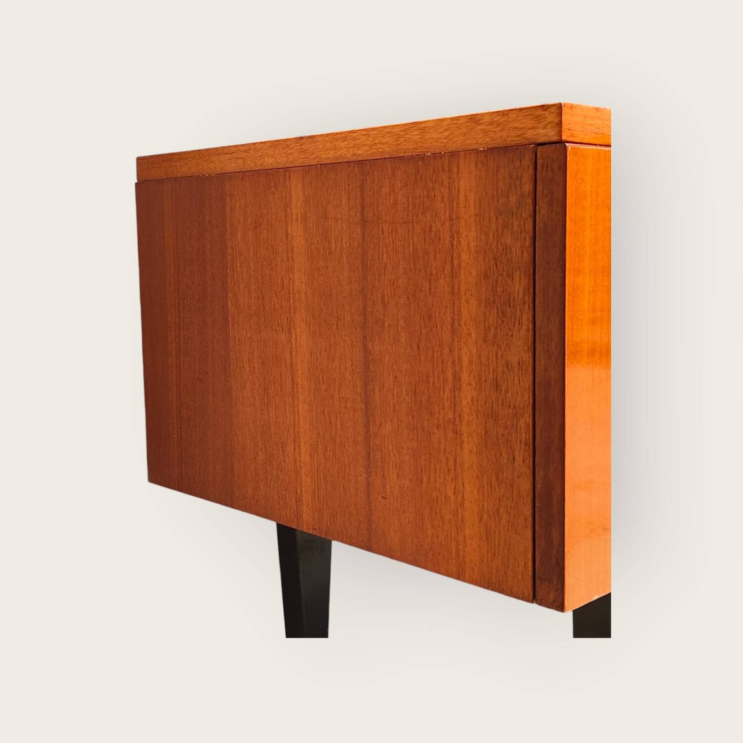 Teak veneer sideboard, mid-20th century