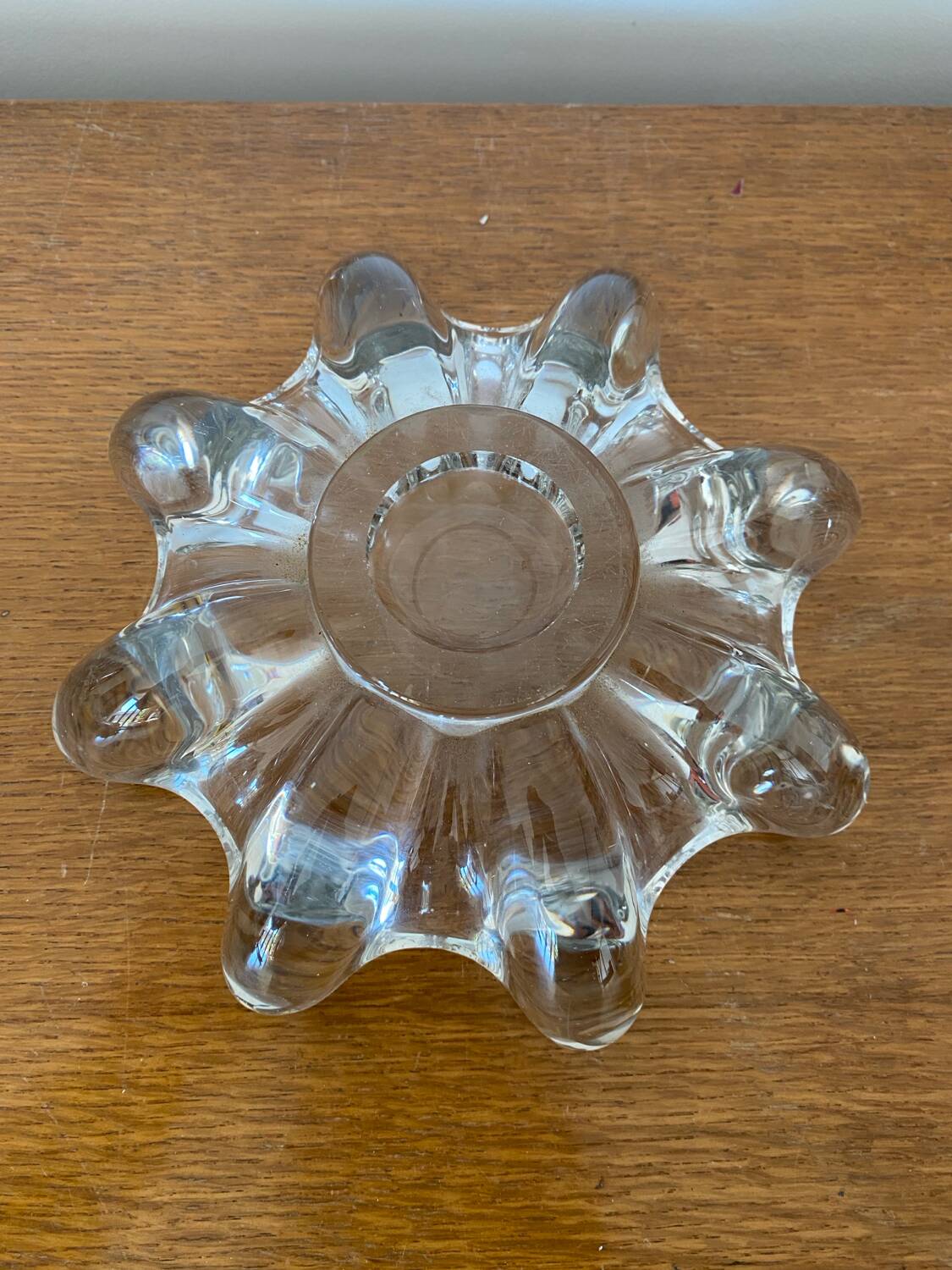 Antique Crystal Pocket Tray Star Shape Vintage