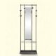 Chrome-plated aluminum entrance locker, 1950s