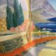 Oil on panel Sanary beach 1950