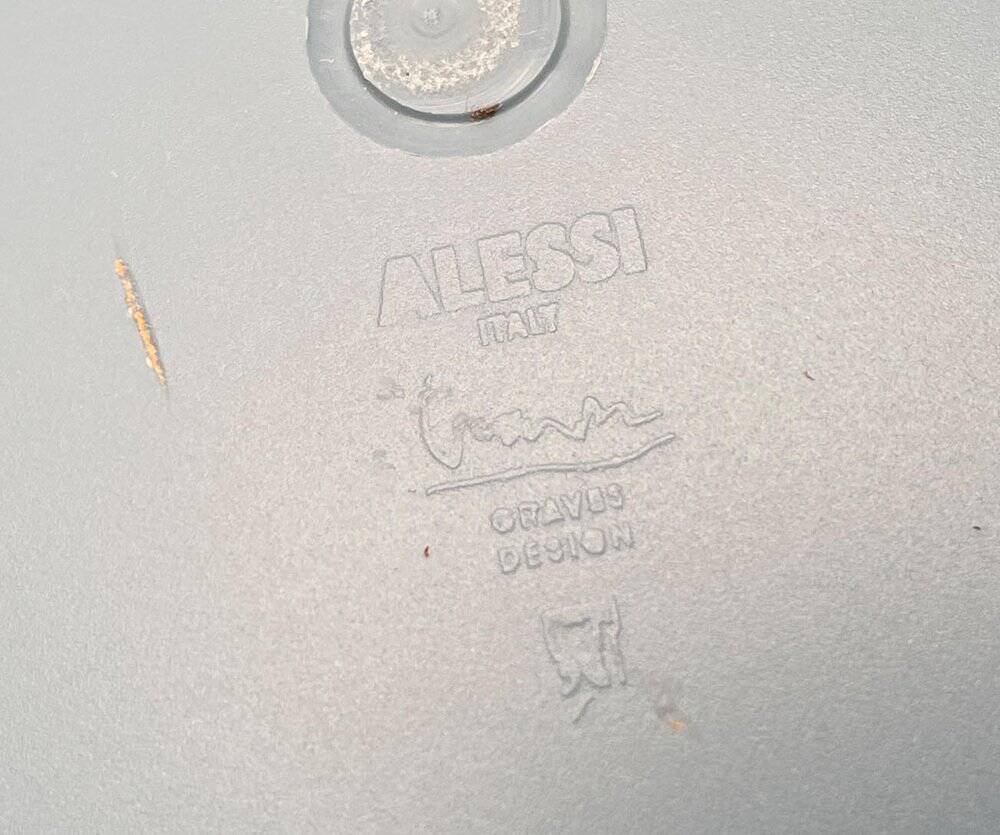 Euclid salad bowl from the Italian postmodern series by Michael Graves for Alessi, 1980s.