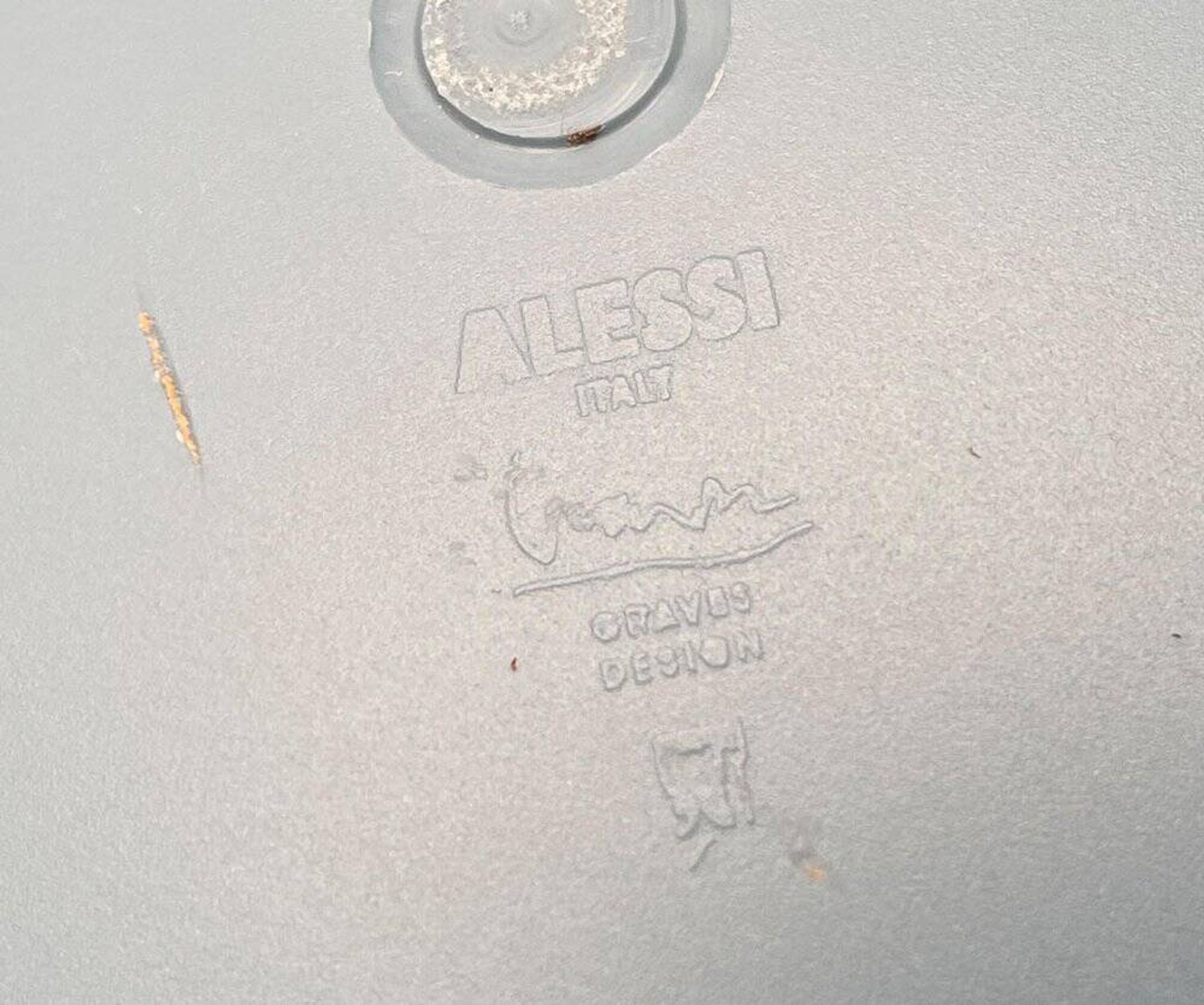 Euclid salad bowl from the Italian postmodern series by Michael Graves for Alessi, 1980s.