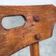 French Folk Art Rustic Dining Chair Set in Oak, 1940s, Set of 6