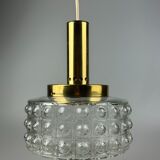 60s 70s VEB hanging lamp ceiling lamp bubble brass glass space age design