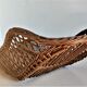 Rattan wicker woven bamboo bassinet or vintage bread pan