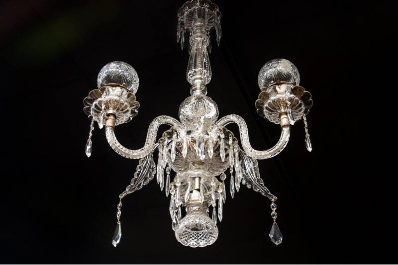 Murano crystal chandelier, Italy.