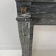 Napoleon III fireplace in blue Turquin marble from the 19th century.