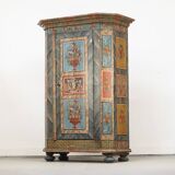 Folk art painted bridal wardrobe