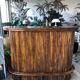 1970s rattan counter bar