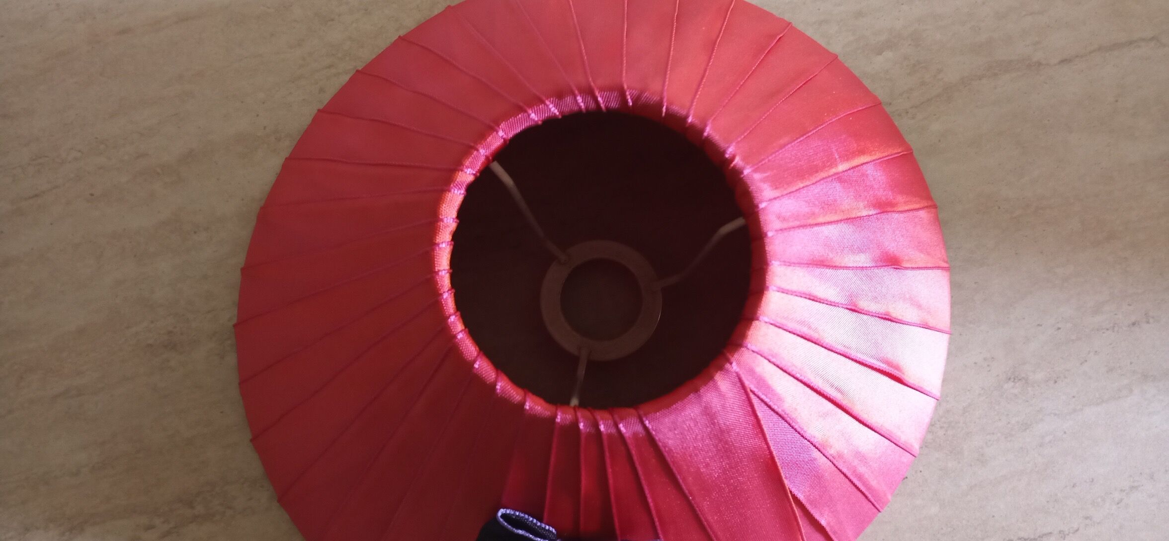 Abat-jour rose moiré