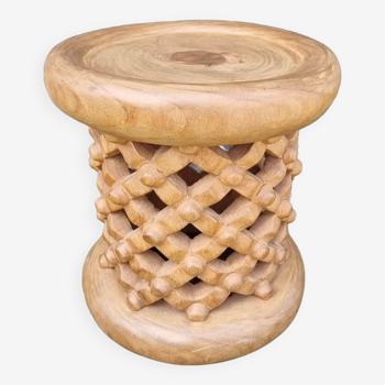African stool Bamileke Natural brown