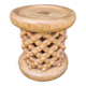 African stool Bamileke Natural brown