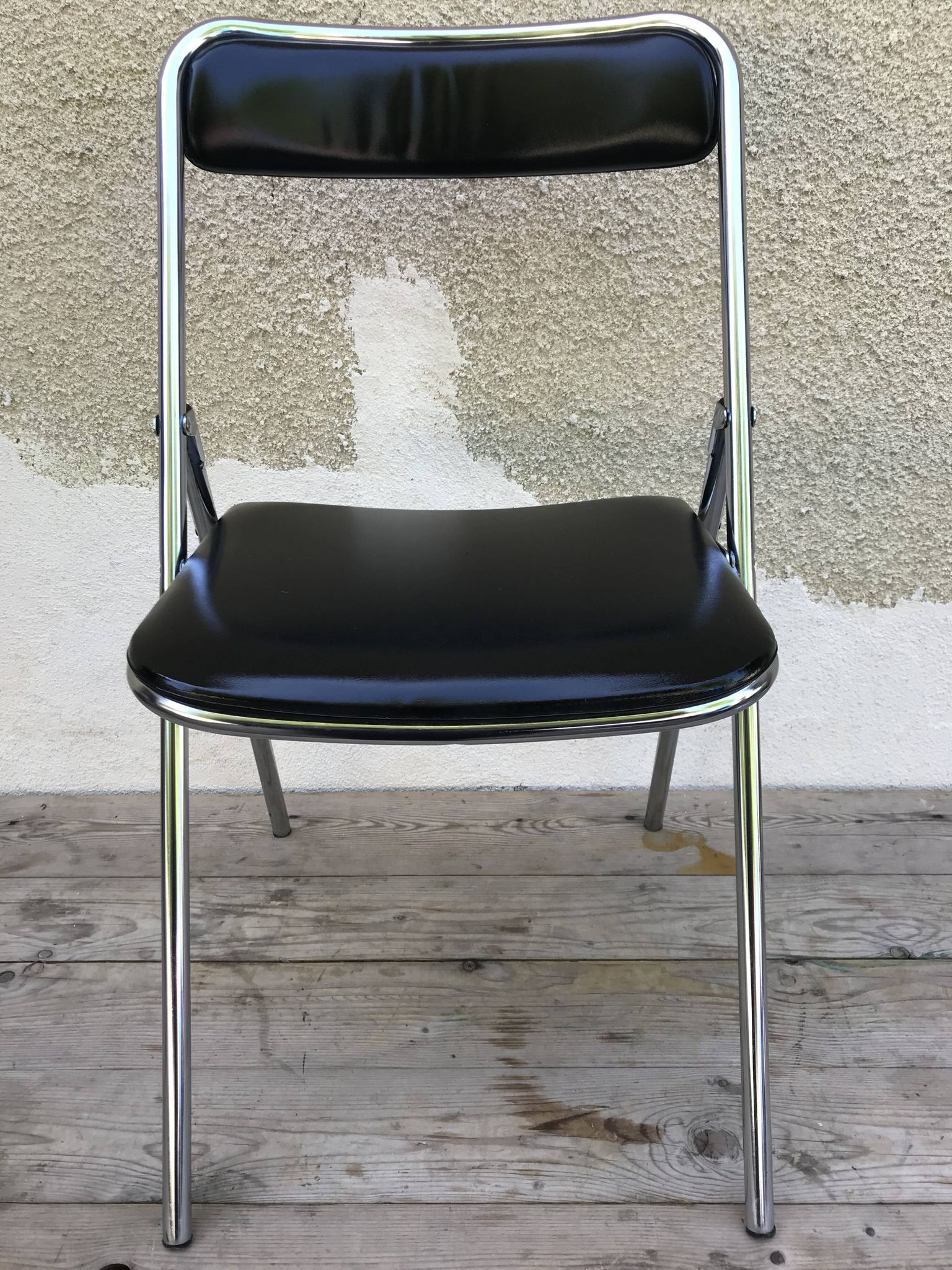 Old Soudexvinyl folding chair 70s