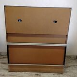 Bar cabinet / entrance furniture with a vintage 1970s mirror.