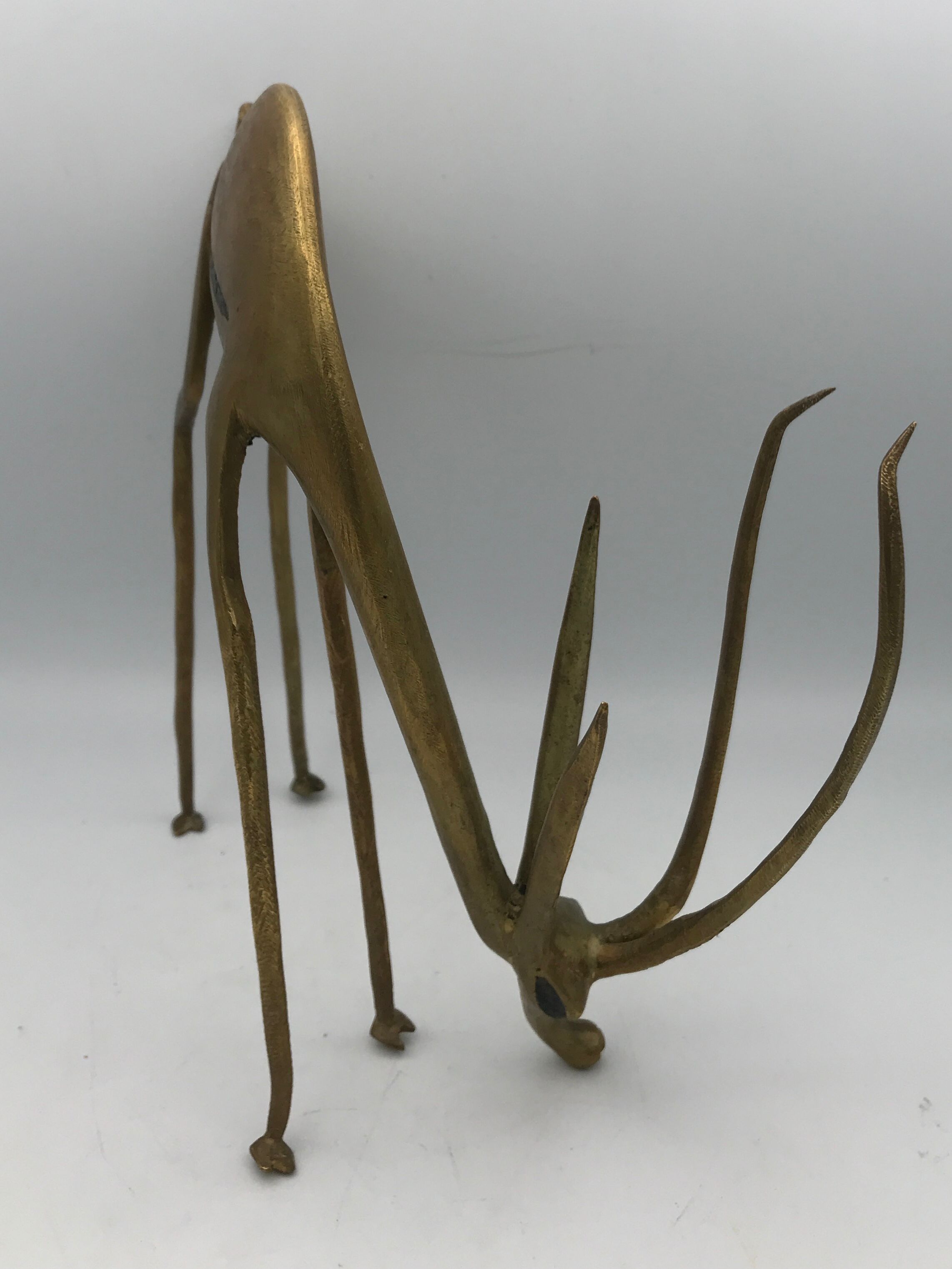 Gazelle ou antilope d’afrique, en laiton massif