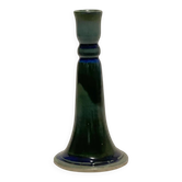 Blue ceramic candlestick
