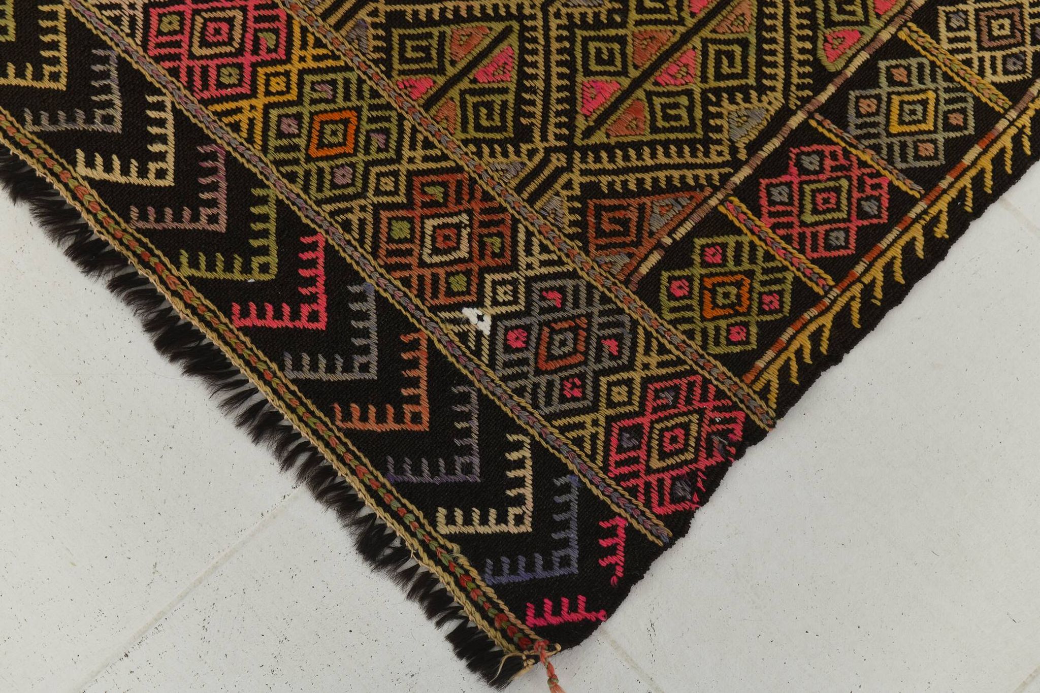 6x7 Turkish Kilim Rug, 180x207Cm