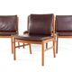 Ensemble de 4 chaises japonaise par Hita Kogei 'Nikko