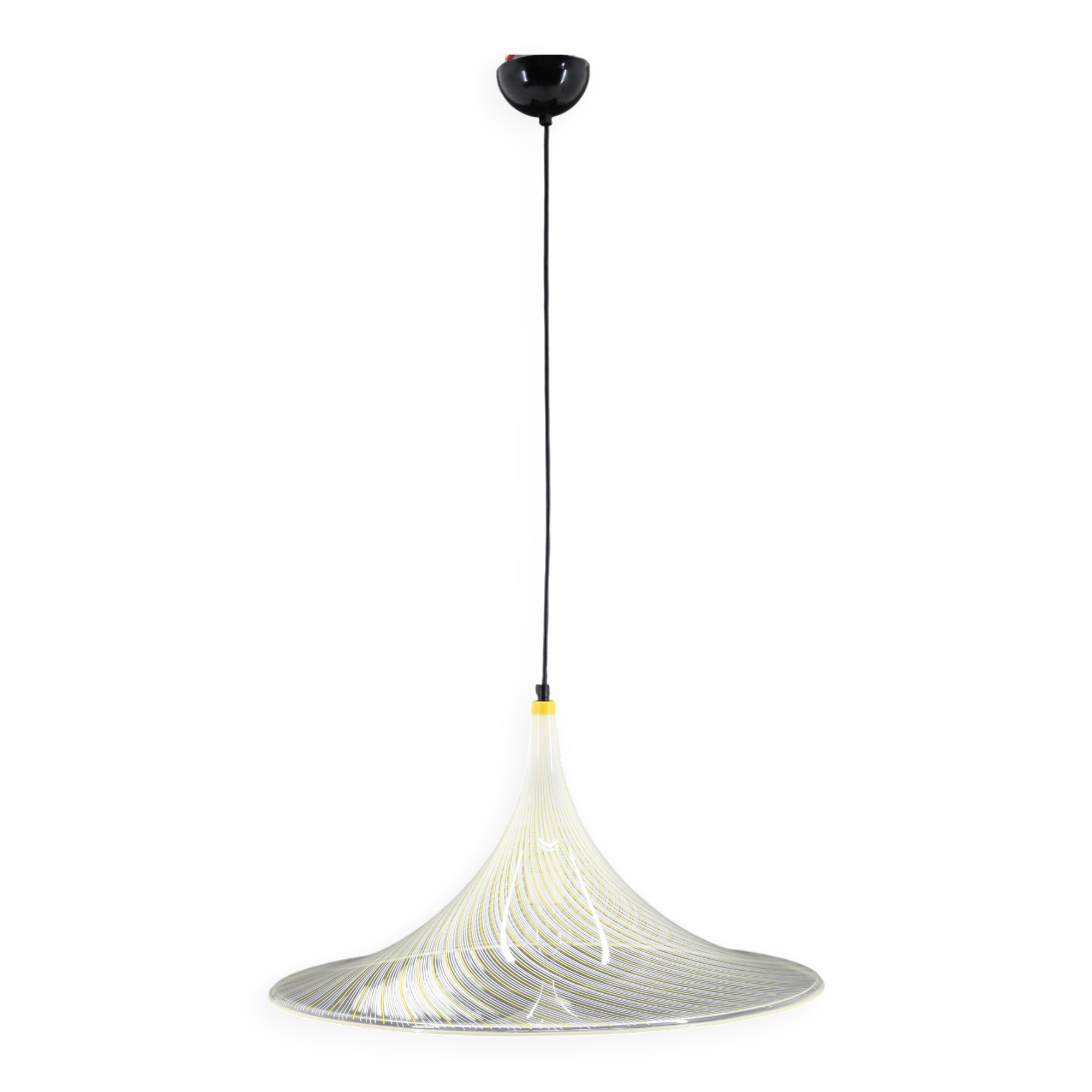 1970s  Guzzini "Trumpet" Pendant Lamp by Meblo, Italy