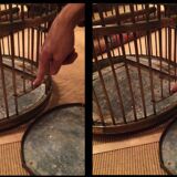 18th century brass Parrot cage