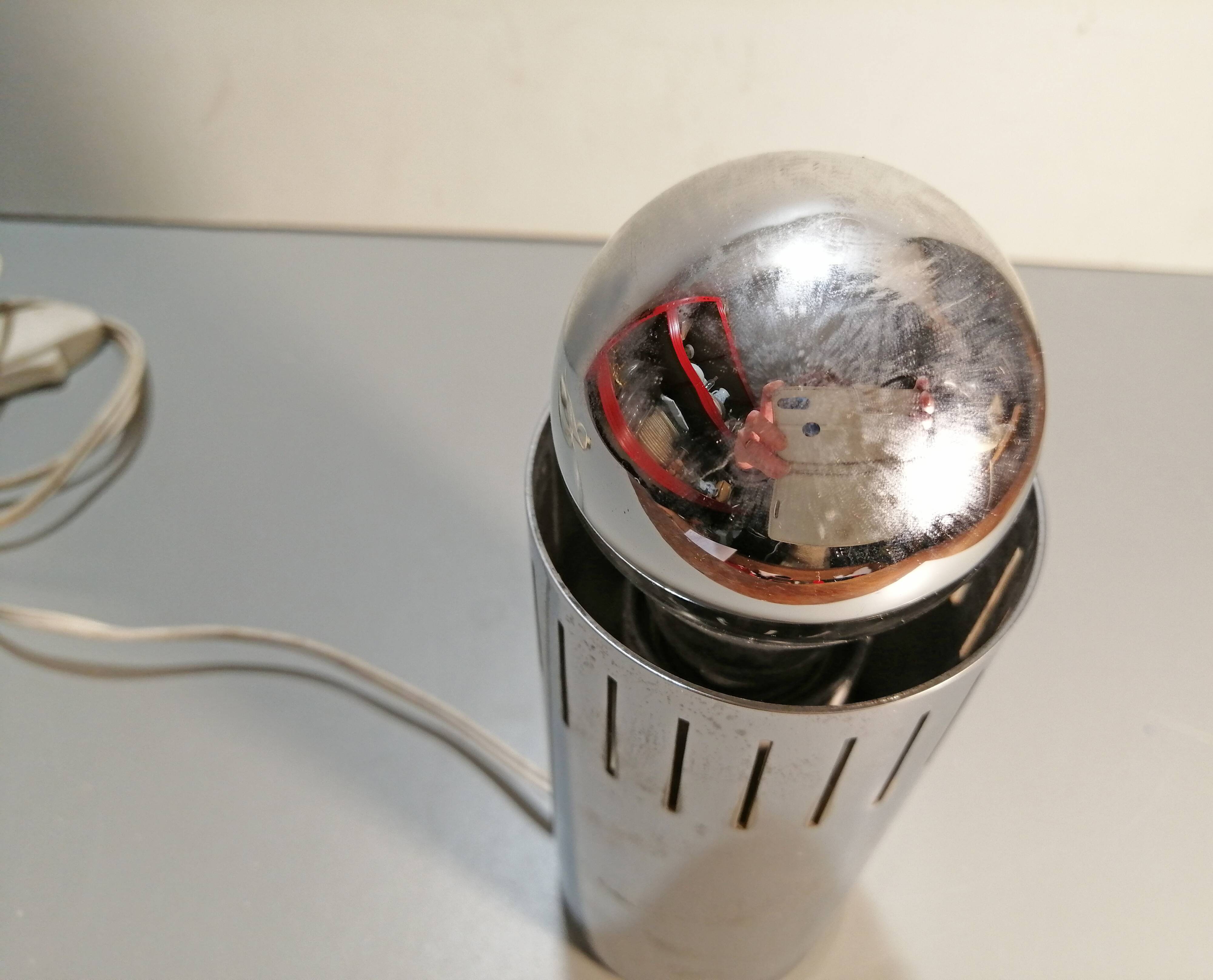 Chrome 70s tube lamp