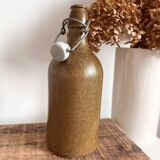 Brown stoneware bottle