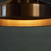 Vintage suspended lamp in aluminium from the 60s/70s, dining table lamp.