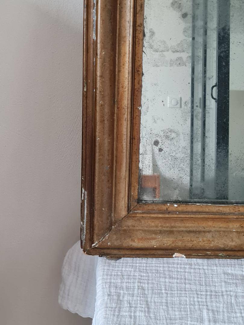 Miroir Louis Philippe  doré 65 x 52