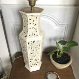 Vintage open ceramic lamp