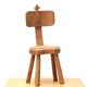 Chaise pour poupée en bois, années 50