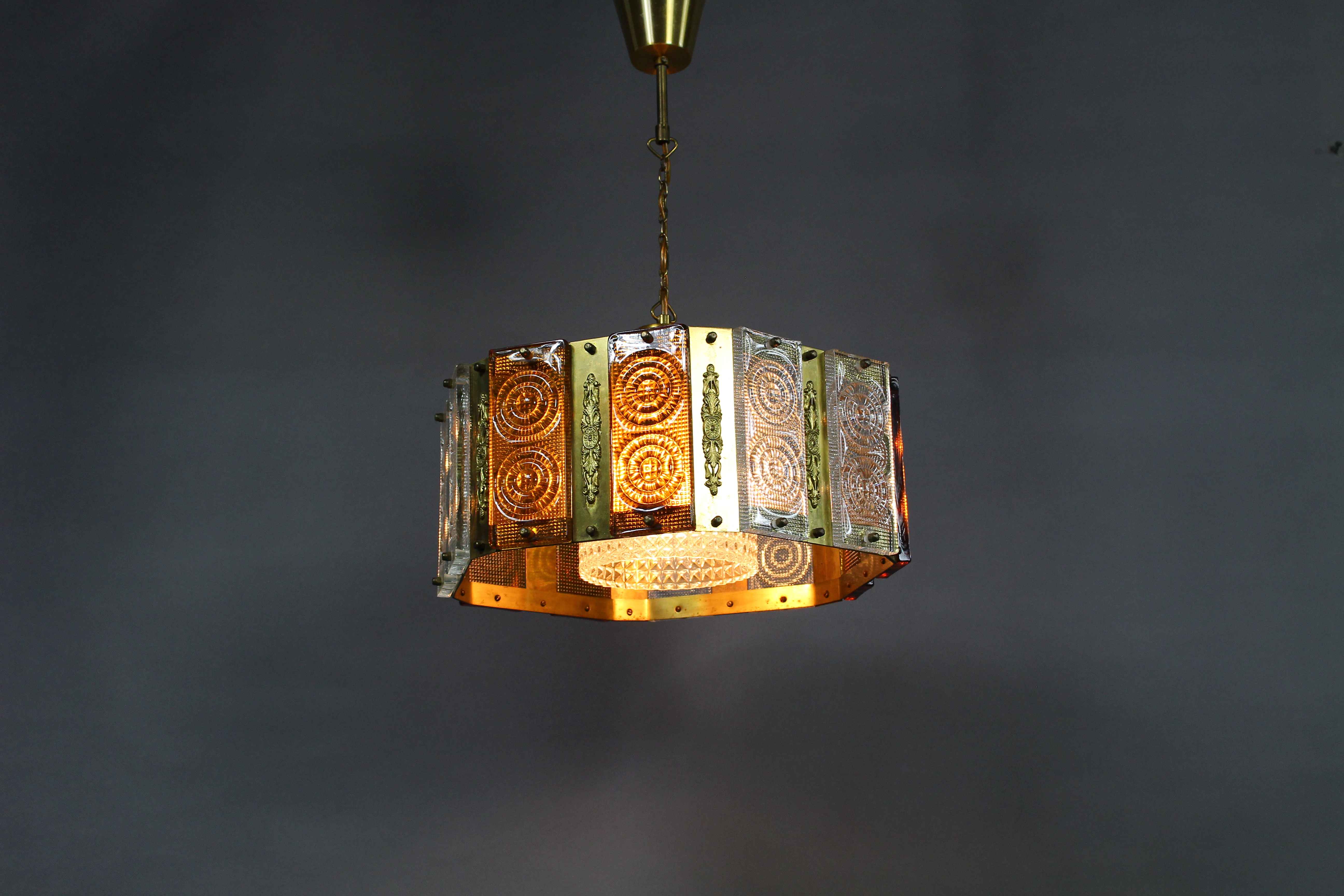 Danish pendant lamp by Vitrika, 1960s