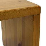 Vintage side table in Pine wood 1970s small table