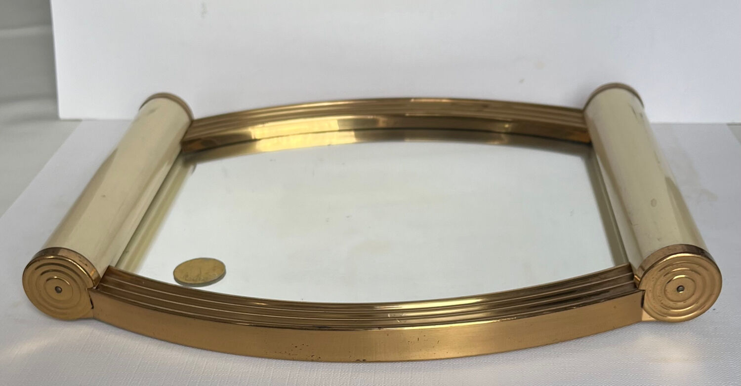 Art deco mirror tray