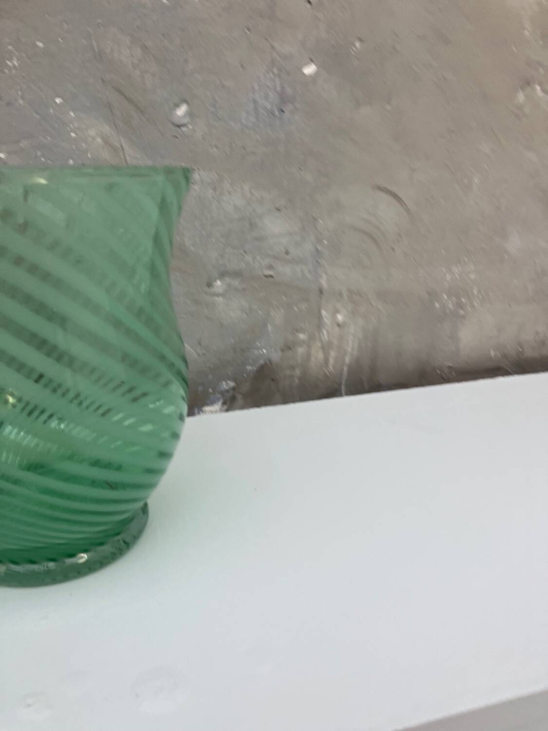 Large green vase
