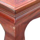 table in natural varnished quince wood