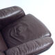 Vintage Swivel Chair In Brown Leather, Finland 1960s