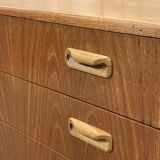 Low 3-drawer chest of drawers from the GPlan brand in teak from the 70s