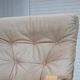 1970s, Norwegian armchair, model "Kengu", beige furniture leather.