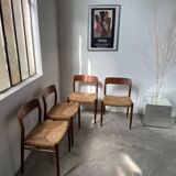 Model 75 straw chairs Niels O. Moller 1950