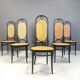 Thonet No. 207 “Long John” Dining Chairs, Set of 6, 1981